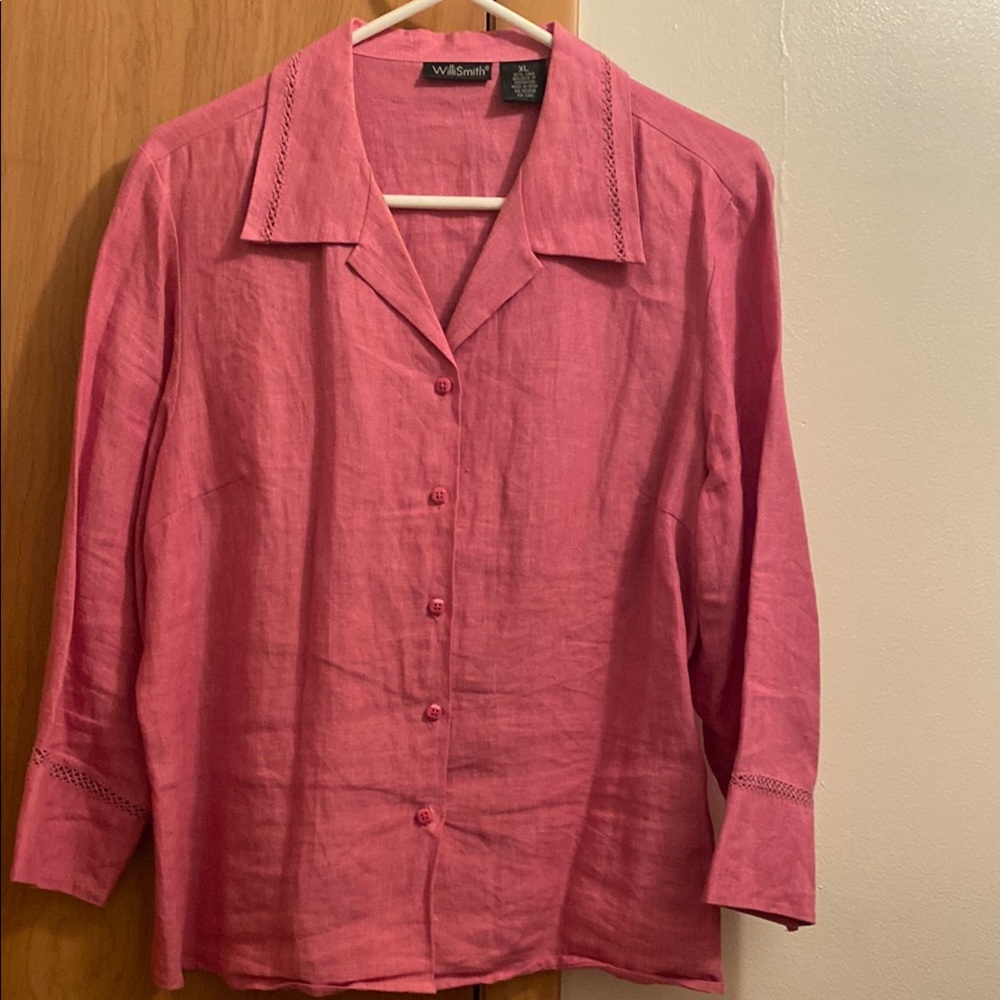 Willi Smith Pink Button Down Shirt